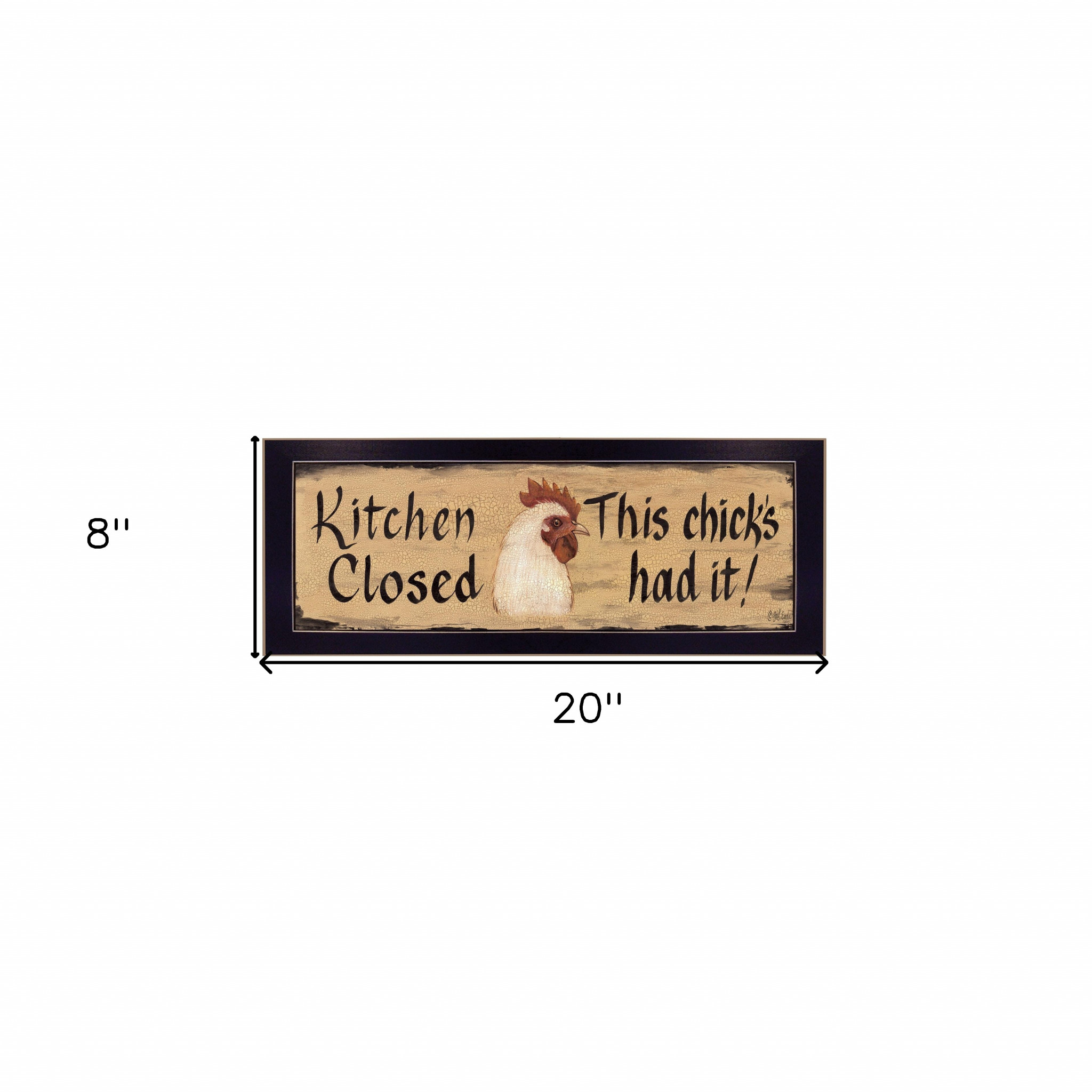 Kitchen Closed Black Framed Print Kitchen Wall Art - Image 5