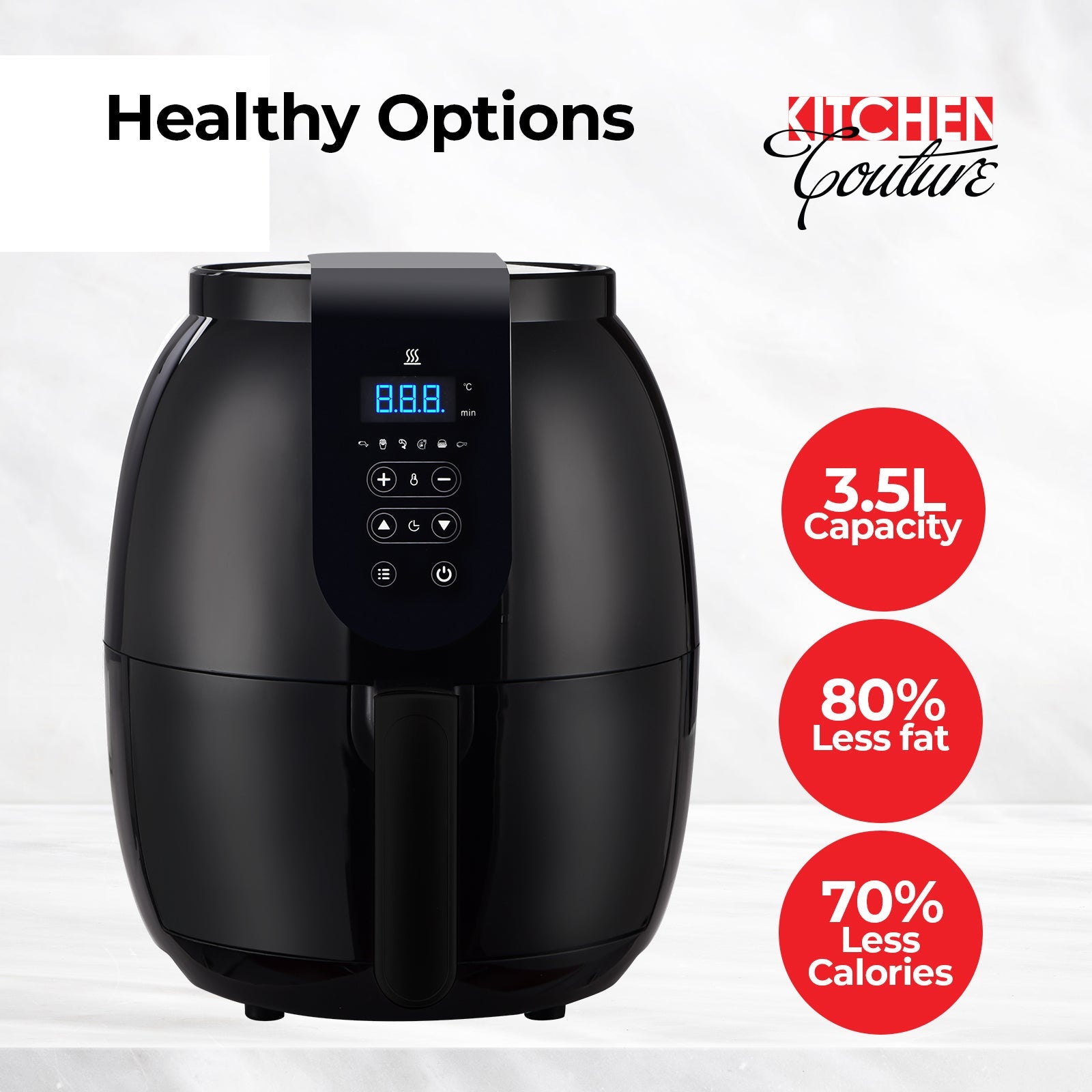 NNEIDS Kitchen Couture 3.5 Litre Digital Airfryer - Image 4