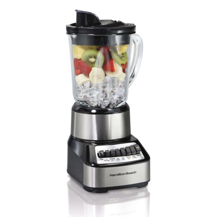 700-Watt Multi-Function Kitchen Countertop Blender with Glass Pitcher - Image 3