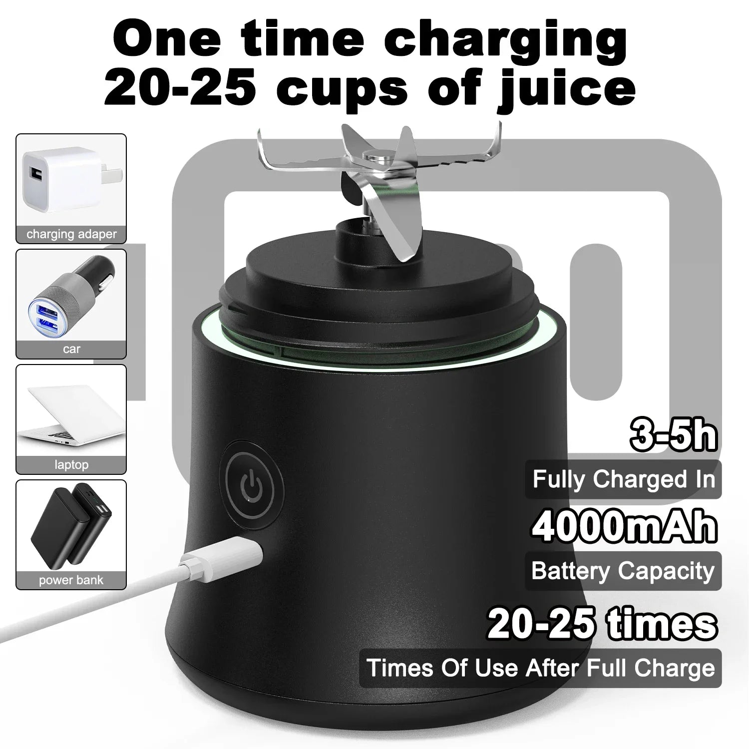 Portable USB Rechargeable Mini Blender - Image 5