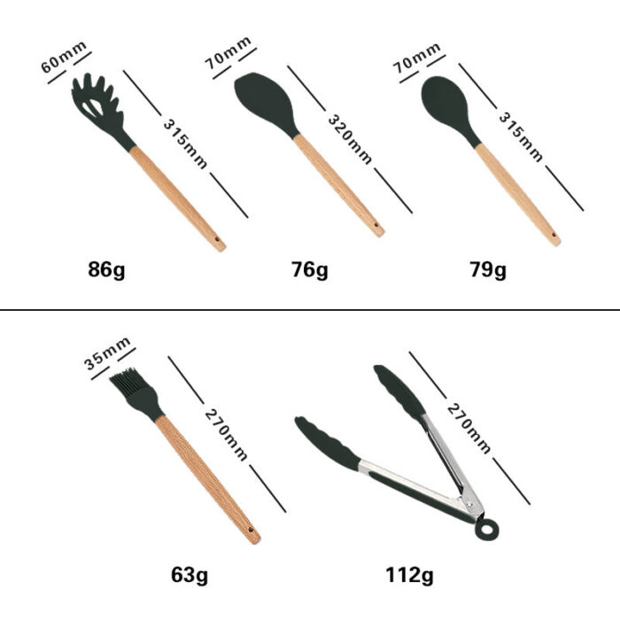 Silicone Kitchen Utensils Set - Image 4