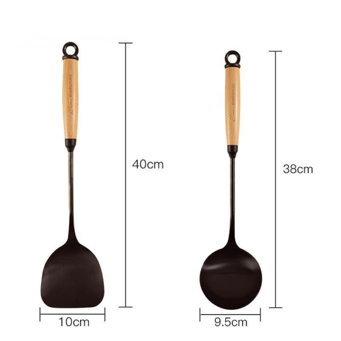 Wooden Handle Kitchen Utensils Set - Image 8