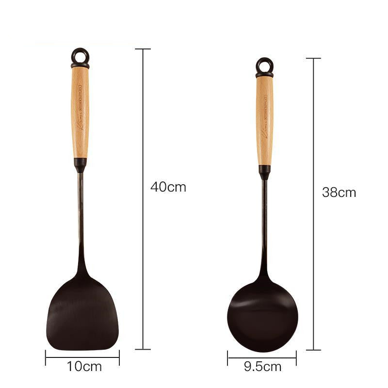 Wooden Handle Kitchen Utensils Set - Image 8