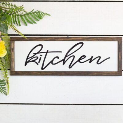 kitchen Wood Sign